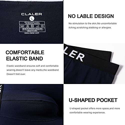 CLALER Boxer Shorts Mens 6 Pack Cotton Trunks (Various sizes and ...