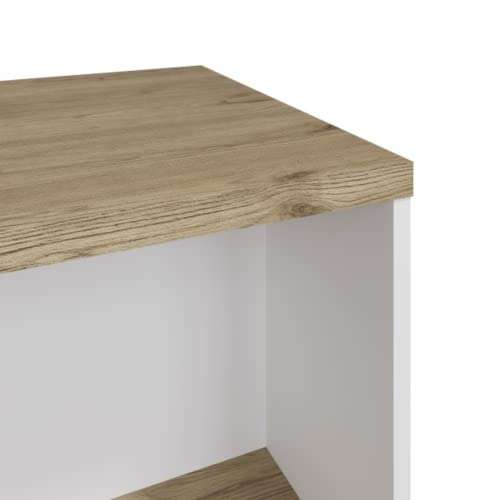 Wooden Living Room Table with Storage Shelf | hotukdeals