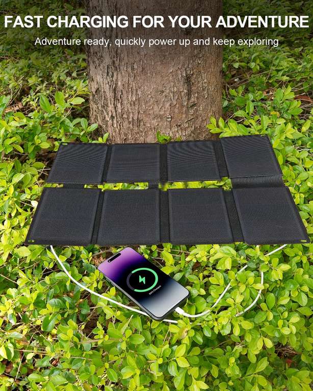 ELECAENTA 25W Solar Charger £29.99 at Amazon | Hotukdeals