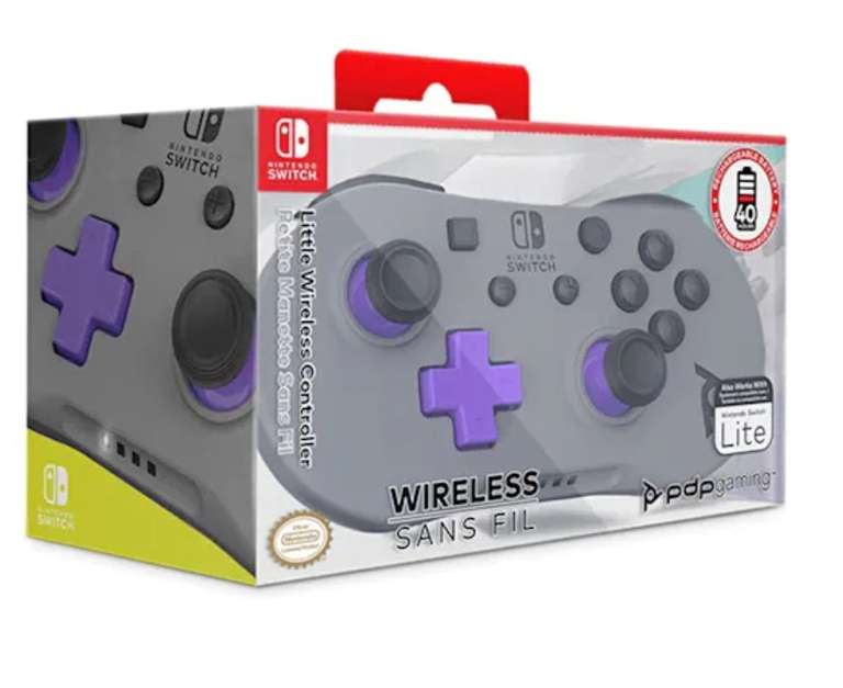 Nintendo Switch Wireless Mini Controller - Grey / Purple