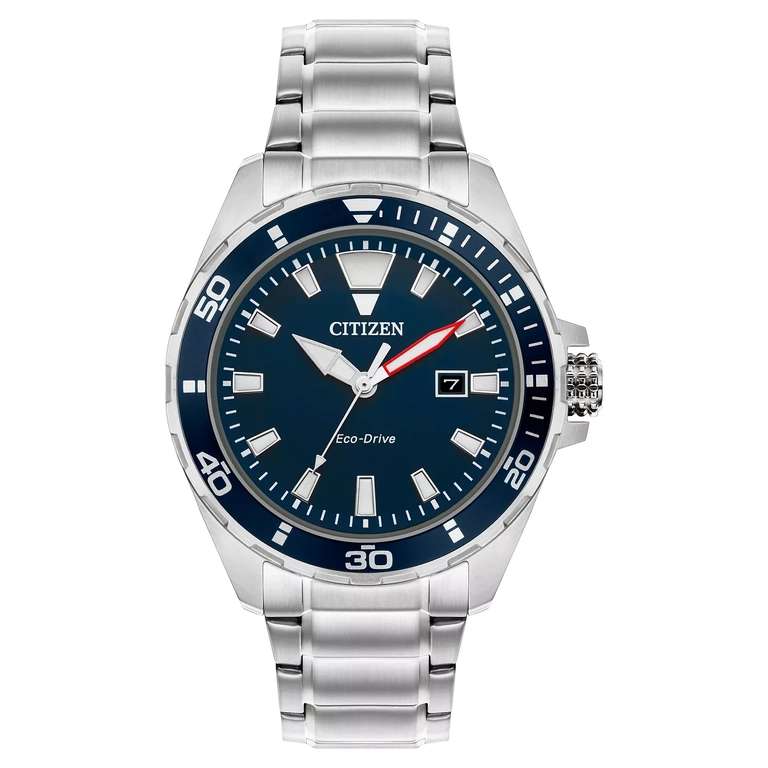 Citizen Eco-Drive Men's Stainless Steel Bracelet Watch - £89.99 With Code Delivered @ H Samuel