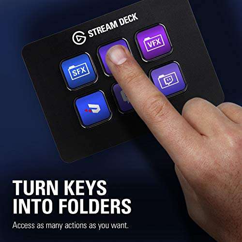 Elgato Stream Deck Mini – Compact Studio Controller, 6 macro keys £54.99 @ Amazon