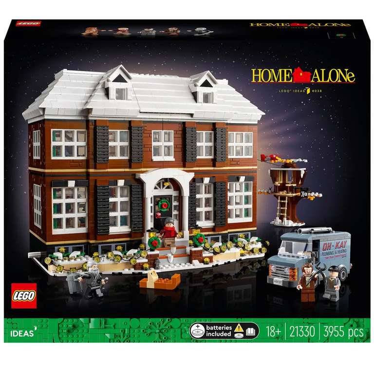 LEGO Ideas: Home Alone McCallisters House Building Set (21330) £199.98 delivered with code @ Zavvi