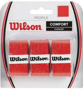 Wilson Tennis Profile Racket Overgrip (3 Pieces) RED £3.90 at Amazon