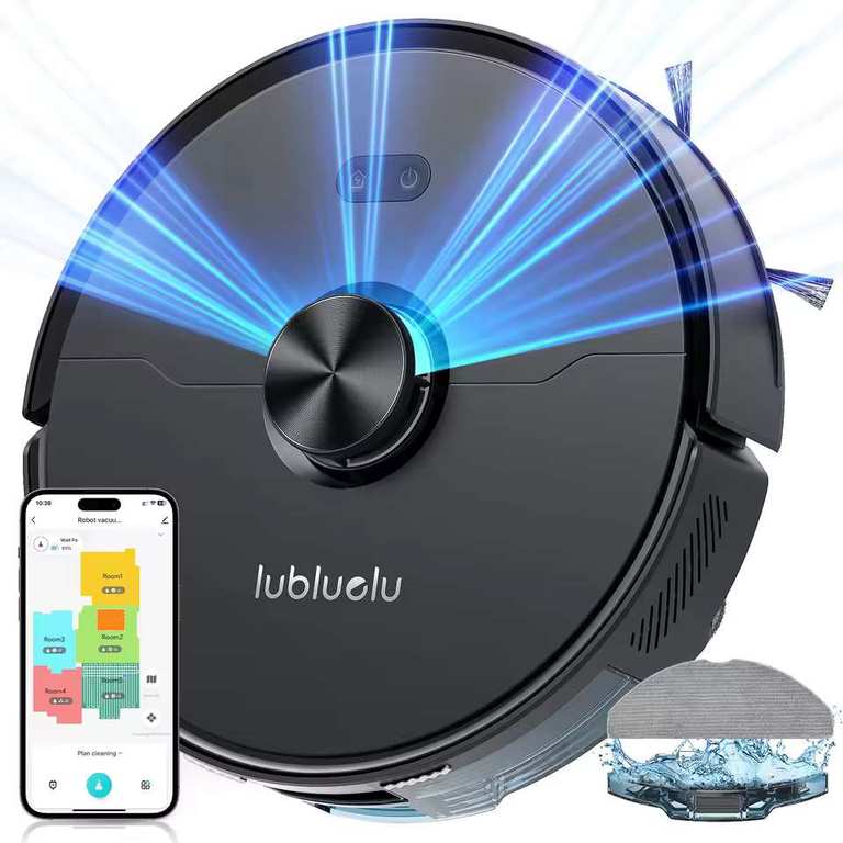 Lubluelu L15 Ultra Robot Vacuum Mop Combo 5500Pa with code + Add On Item (e.g 2 x UGREEN Ethernet Cable Cat6) - Lubluelu Shop Store