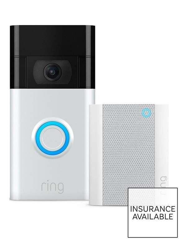 Ring video Doorbell 2nd gen including chime £59.99 Free Click and Collect @ Very