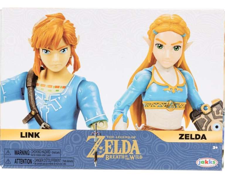 Nintendo The Legend of Zelda 4” / 11 cm Link and Zelda Action Figure 2-Pack (Usually dispatched within 1 to 2 months)