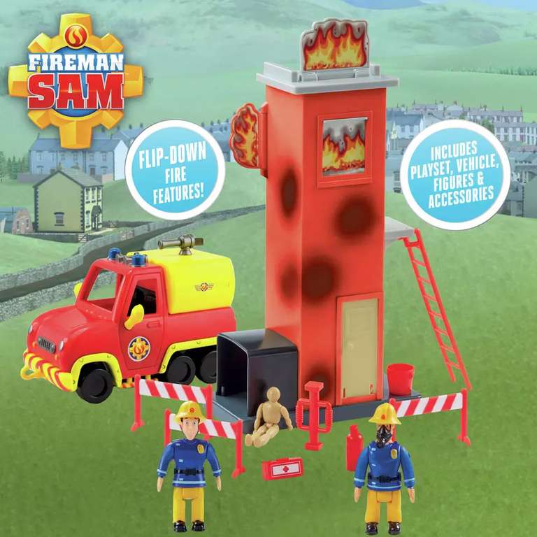 Fireman Sam Fire Rescue Training Tower Set - Free C&C | hotukdeals