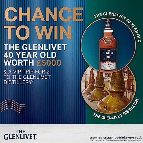 The Glenlivet Caribbean Reserve Single Malt Whisky (Rum Barrel Selection) 70cl with Gift Box £22.99 Amazon Prime Exclusive