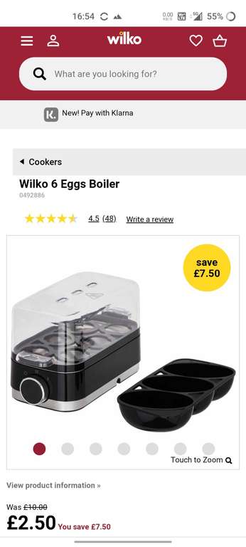 Wilko 6-Egg Boiler £2.50 instore Lancaster