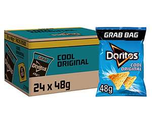 Doritos Cool Original Vegetarian Tortilla Chips, Perfect for Snacking 48 g (Case of 24) £14.26 S&S - £13.47 S&S + Voucher