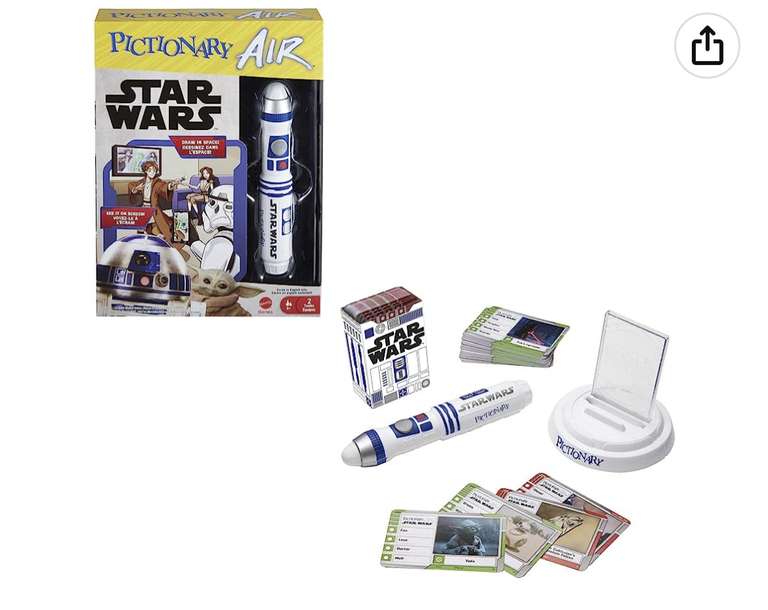 Pictionary Air Star Wars Family Drawing Game for Kids and Adults with R2-D2 Lightpen £9.39 @ Amazon Prime Exclusive