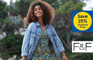 25% Off F&F Women's Clothing - Clubcard Price