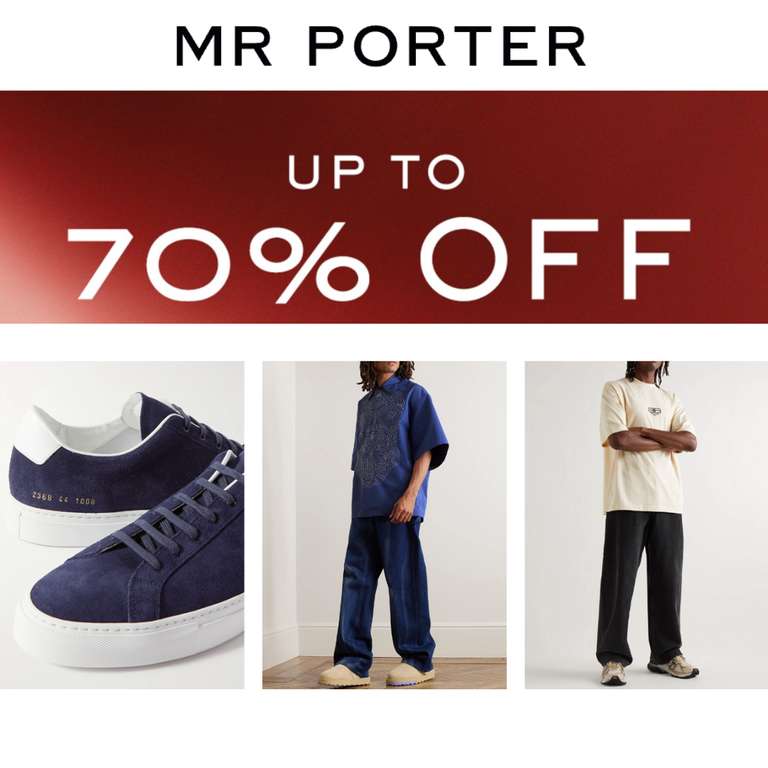 Sale - Up to 70% Off Men’s Designer Clothes, Shoes And Accessories + Extra 20% off with code