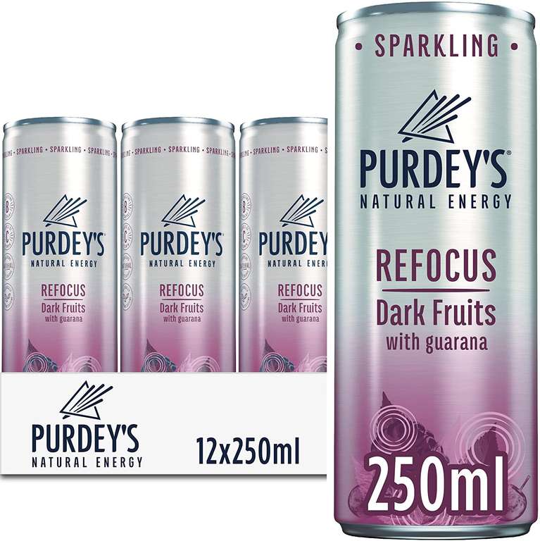 Purdey's Refocus/Rejuvenate 250 ml, Pack of 12 £7.50 / £6.75 Subscribe and Save + 20% voucher on 1st S&S @ Amazon