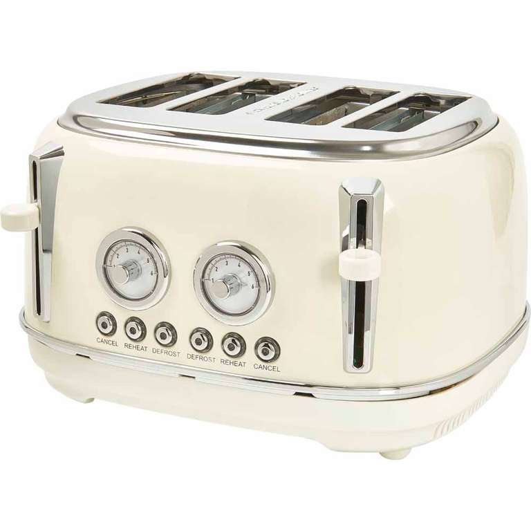 Wilko Cream 4 Slices Toaster £25 @ Wilko - Free click and collect