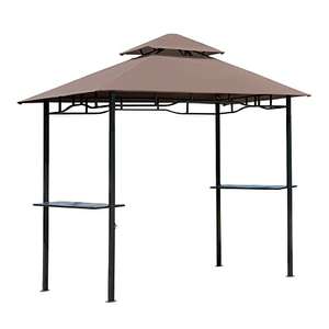 Outsunny 2.5M (8ft) New Double-Tier BBQ Gazebo Grill Canopy