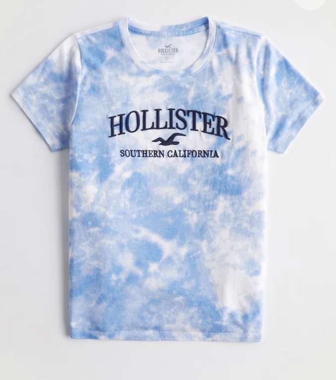 Hollister Women’s Easy Embroidered Graphic Tee - XXS/XS/S only