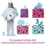 Barbie Cutie Reveal Snowflake Sparkle Series Doll with Husky Plush Costume - £16.90 @ Amazon