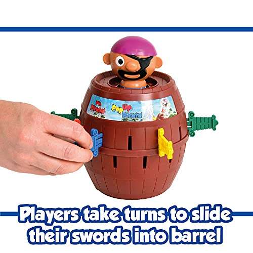 TOMY Pop Up Pirate Classic Children's Action Board Game, Family and Preschool Kids Game