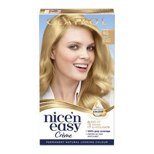 Clairol Nice'n Easy Light Golden Blonde 9G Permanent Hair Dye £2 @ Sainsburys Leamington Spa the shires retail park