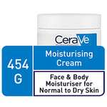 CeraVe Moisturising Cream for Dry to Very Dry Skin 454g £9.10 / £8.65 Subscribe & Save @ Amazon