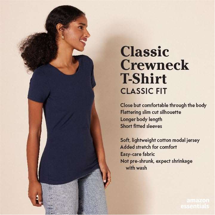Amazon Essentials Women's T-Shirt £3.50 Pack of 2 | Hotukdeals