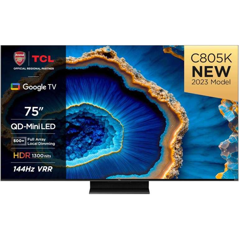 TCL 75” 75C805K QD Mini-LED C805K 4K TV