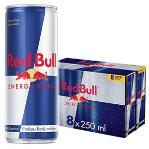 Red Bull Energy Drink, 250ml x 8 £6.75 / £6.08 Subscribe & Save @ Amazon
