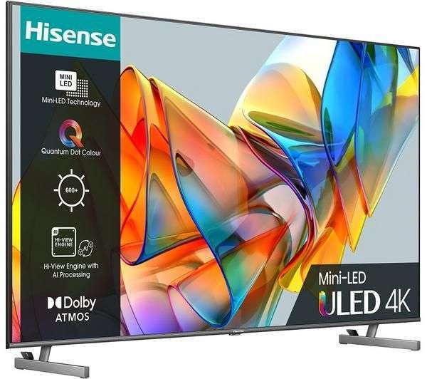 Hisense 65U6KQTUK 65 Inch Mini LED 4K UHD Smart TV (5 Year Warranty) || 55 Inch £339.99