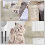 VOUNOT Cat Tree Tower, Cat Condo with Sisal Scratching Post, Multi Level Cat Climbing Frame Indoors, Beige, XL £28.44 @ Amazon