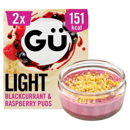 2pk Gu Light Blackcurrant & Raspberry Puds - £1.49 @ Farmfoods
