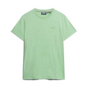 Superdry Mens Organic Cotton Logo T-Shirt (Fresh Green / Sizes S - XXXL) - W/Code - Sold by Superdry