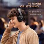 soundcore by Anker Life Q30 Hybrid Active Noise Cancelling Headphones - £61.59 with voucher sold by AnkerDirect FB Amazon