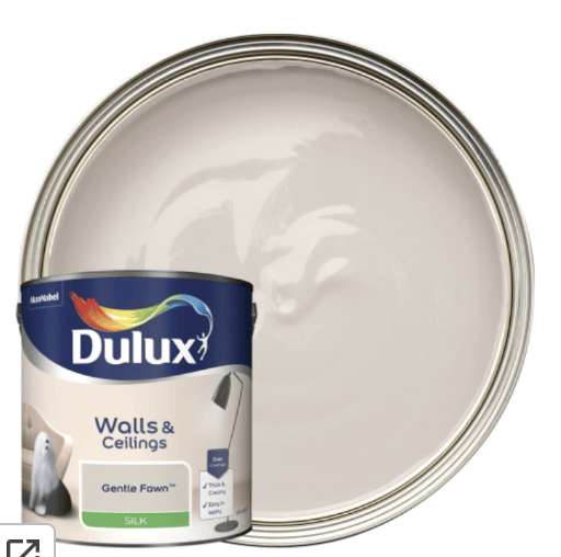 Dulux Silk Emulsion Paint - Gentle Fawn - 2.5L £16 with Free Click & Collect @ Wickes