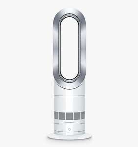 Dyson AM09 Hot + Cool Fan Heater, White/Silver