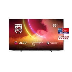 Philips Ambilight 55OLED805/12 55-Inch OLED TV (4K UHD, P5 AI Perfect Picture Engine, Dolby Vision, Dolby Atmos £686.60 @ Amazon