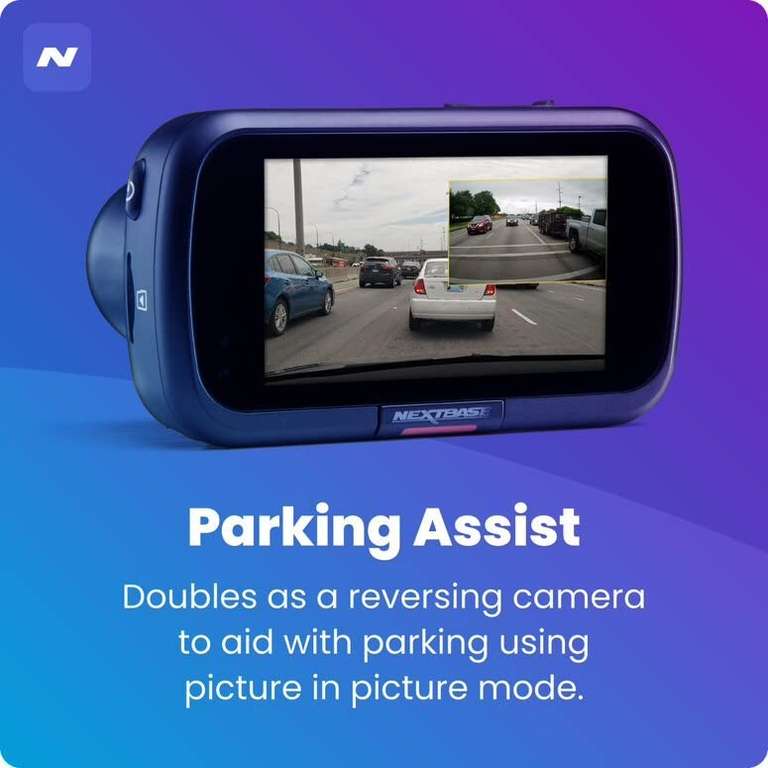 Nextbase 622GW Dash Cam Front and Rear Camera- Full 4K/30fps UHD Recording in Car Camera- WiFi Bluetooth GPS- Slow Motion 120fps- What3Words- Alexa 