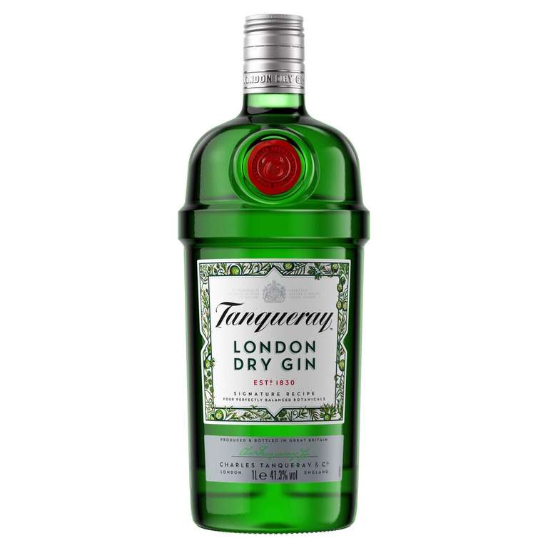 Tanqueray London Dry Gin 1 Litre £22 with Clubcard @ Tesco