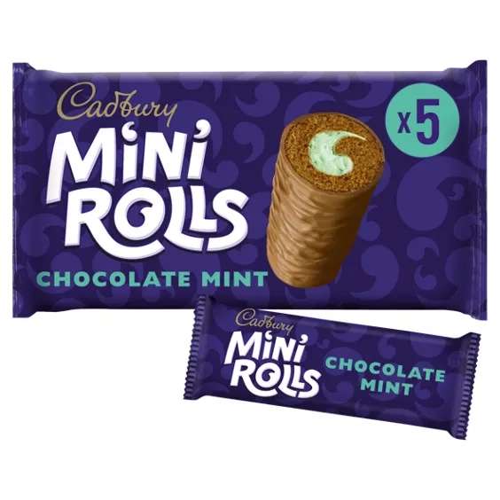 Cadbury Mint Mini Rolls 5 pack - Ilford