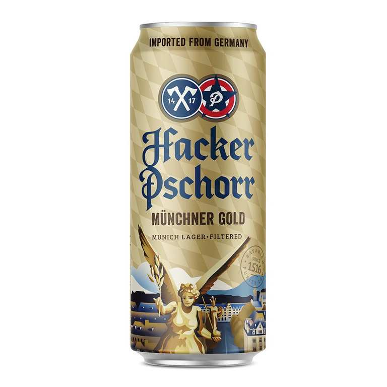 Hacker Pschorr Munich Gold Filtered / Kellerbier Unfiltered beer 3x 500ml, 5.5% ABV