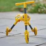 Scuttlebug 3-Wheel Foldable Ride-On Tricycle for 1+ Year Old, Bumblebee Trike - £14.99 @ Amazon