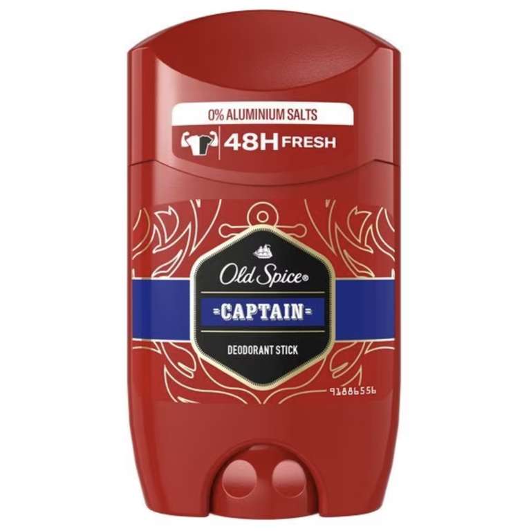 Old Spice Captain Deodorant Stick For Men 50ml + Free C&C