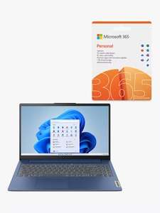 Lenovo IdeaPad 3i Laptop, Intel Core i5 Processor, 16GB RAM, 512GB SSD, 15.6" Full HD, with Microsoft Office 365 Personal (1 Year)