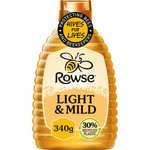 Rowse Honey 340g - Dark & Rich / Light & Mild / Runny Honey Squeezy - £2 @ Waitrose