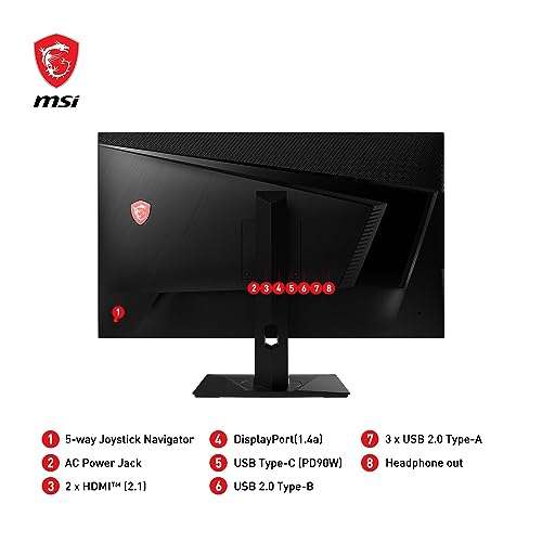 MSI MAG 323UPF - 32 Inch UHD Esports Gaming Monitor - 3840 x 2160 IPS Panel, 160 Hz / 1ms - Limited Time Deal