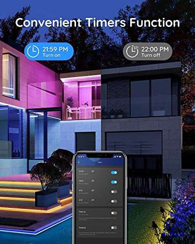 Govee Outdoor LED Strip Lights, 10m RGBIC Outdoor Lights Work with Alexa w.voucher sold by Govee UK