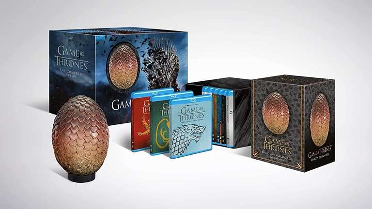 Game of Thrones: The Complete Series 1-8 with Dragon Egg [Blu-ray] 33 Disc Box Set