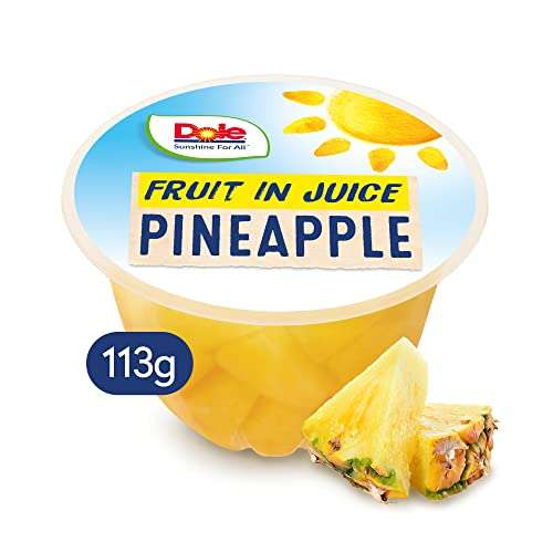 Dole Pineapple in Juice Fruit Pots - 20 x 113g (£7.44/£8.31 subscribe and save)