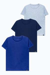 HYPE Three Pack BLUE & GREY MEN'S T-Shirts only XXS, XS, & S £4.99 + £2.49 delivery at Just Hype